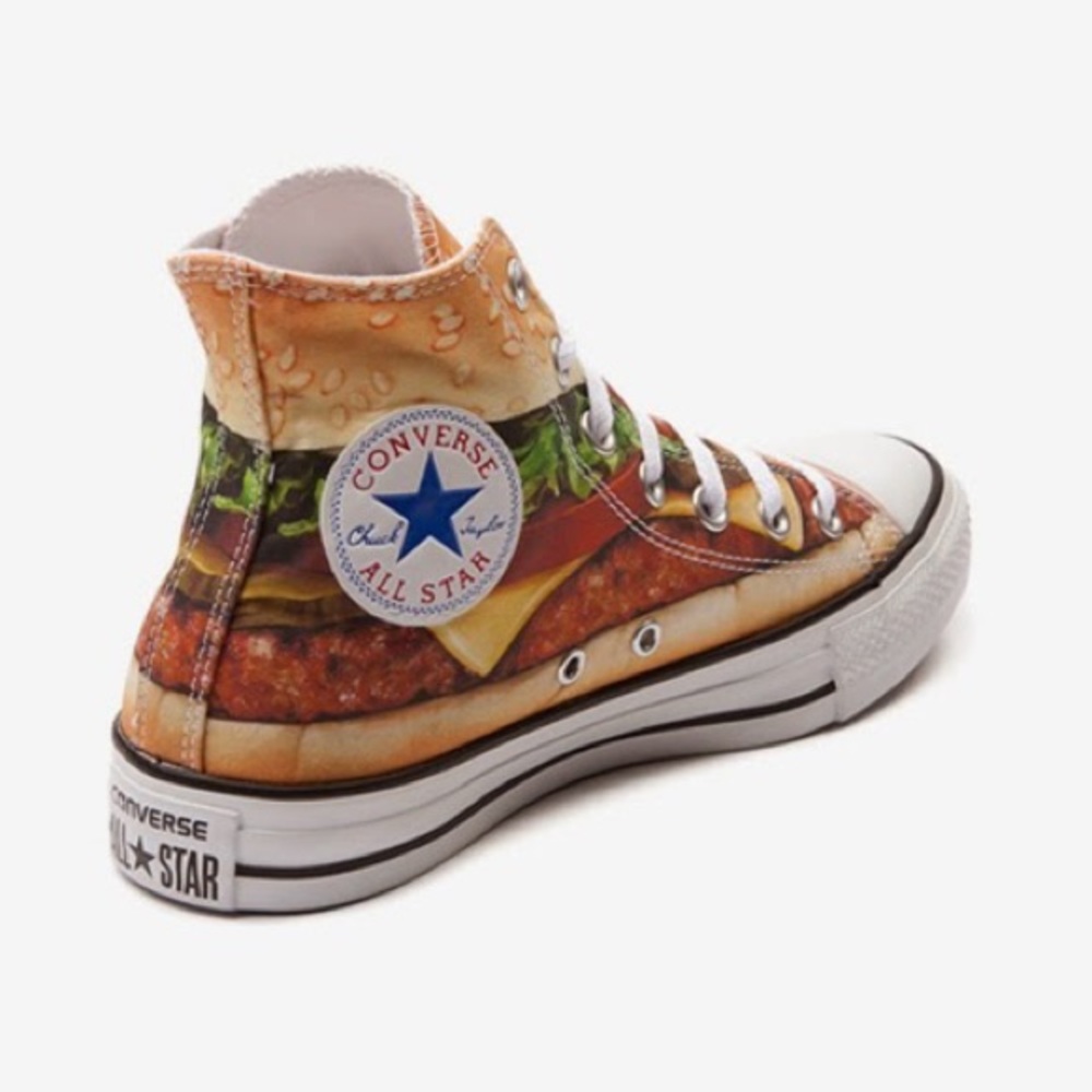 Burger converse sneakers